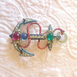 Old pins and necklace